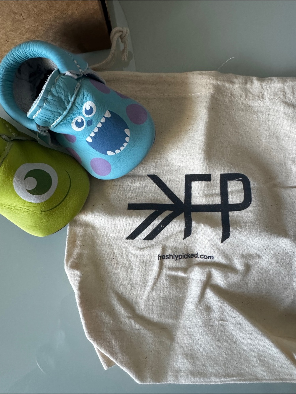 BRNIB 💥Freshly Picked Disney Baby Monsters Inc Moccasins - Picture 2 of 6